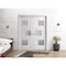 Vdomdoors Sliding French Dbl Pocket Doors 36 x 84in, Nordic White W/ Frosted Glass, Kit Trims Rail Hardware SETE6933DP-NOR-3684 - alternate 5